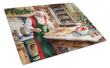 Load image into Gallery viewer, Cookies with Santa Claus Glass Cutting Boards – Durable, Decorative Kitchen Art Large
