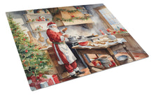 Load image into Gallery viewer, Cookies with Santa Claus Glass Cutting Boards – Durable, Decorative Kitchen Art Large