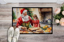 Load image into Gallery viewer, Cookies with Santa Claus Doormat - 18X27 Indoor / Outdoor Rug | Made in USA