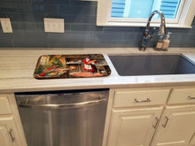Load image into Gallery viewer, Cookies with Santa Claus Dish Drying Mat