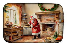 Load image into Gallery viewer, Cookies with Santa Claus Dish Drying Mat
