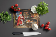 Load image into Gallery viewer, Cookies with Santa Claus Sinterklaas Glass Cutting Boards – Durable, Decorative Kitchen Art Large