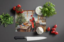 Load image into Gallery viewer, Cookies with Santa Claus Weihnachtsmann Glass Cutting Boards – Durable, Decorative Kitchen Art Large