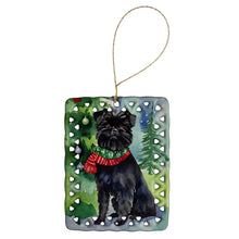 Load image into Gallery viewer, Affenpinscher Christmas Porcelain Ornament