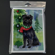 Load image into Gallery viewer, Affenpinscher Christmas Greeting Cards - Blank Note Cards – 8-Pack of Artist-Designed Cards with Envelopes