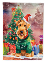 Load image into Gallery viewer, Airedale Terrier Christmas House Flag
