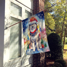 Load image into Gallery viewer, Alaskan Malamute Christmas House Flag