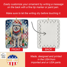 Load image into Gallery viewer, Alaskan Malamute Christmas Porcelain Ornament