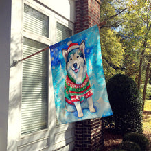 Load image into Gallery viewer, Alaskan Malamute Christmas House Flag