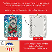 Load image into Gallery viewer, Alaskan Malamute Christmas Porcelain Ornament