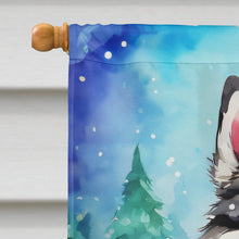 Load image into Gallery viewer, Alaskan Malamute Christmas House Flag