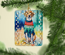 Load image into Gallery viewer, American English Coonhound Christmas Porcelain Ornament