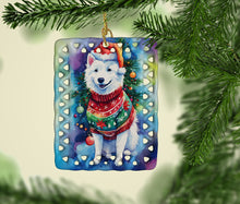 Load image into Gallery viewer, American Eskimo Christmas Porcelain Ornament