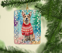 Load image into Gallery viewer, Australian Cattle Dog Christmas Porcelain Ornament