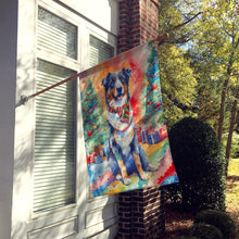 Load image into Gallery viewer, Australian Shepherd Christmas House Flag