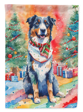 Load image into Gallery viewer, Australian Shepherd Christmas House Flag