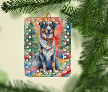 Load image into Gallery viewer, Australian Shepherd Christmas Porcelain Ornament