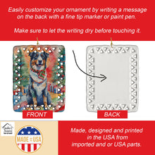 Load image into Gallery viewer, Australian Shepherd Christmas Porcelain Ornament