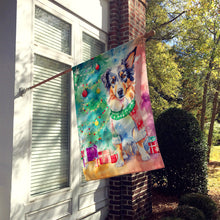 Load image into Gallery viewer, Australian Shepherd Christmas House Flag