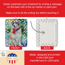 Load image into Gallery viewer, Australian Shepherd Christmas Porcelain Ornament