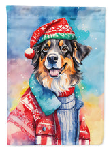 Load image into Gallery viewer, Australian Shepherd Christmas House Flag
