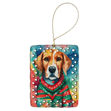 Load image into Gallery viewer, Beagle Christmas Porcelain Ornament