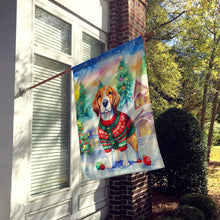 Load image into Gallery viewer, Beagle Christmas House Flag