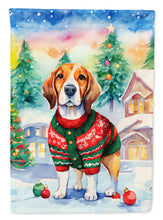 Load image into Gallery viewer, Beagle Christmas House Flag
