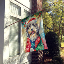 Load image into Gallery viewer, Bearded Collie Christmas House Flag