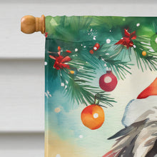 Load image into Gallery viewer, Bearded Collie Christmas House Flag