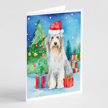 Load image into Gallery viewer, Bearded Collie Christmas Greeting Cards - Blank Note Cards – 8-Pack of Artist-Designed Cards with Envelopes