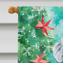 Load image into Gallery viewer, Bedlington Terrier Christmas House Flag