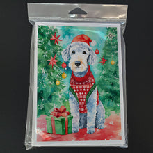 Load image into Gallery viewer, Bedlington Terrier Christmas Greeting Cards - Blank Note Cards – 8-Pack of Artist-Designed Cards with Envelopes