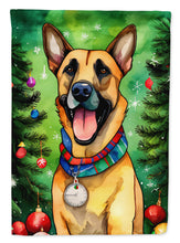 Load image into Gallery viewer, Belgian Malinois Christmas House Flag