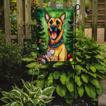 Load image into Gallery viewer, Belgian Malinois Christmas Garden Flag – Cozy Dog Holiday Decor with Tree &amp; Presents