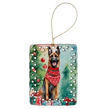 Load image into Gallery viewer, Belgian Malinois Christmas Porcelain Ornament