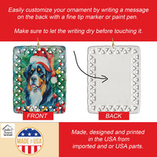 Load image into Gallery viewer, Bernese Mountain Dog Christmas Porcelain Ornament