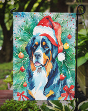 Load image into Gallery viewer, Bernese Mountain Dog Christmas Garden Flag – Cozy Dog Holiday Decor with Tree &amp; Presents