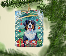 Load image into Gallery viewer, Bernese Mountain Dog Christmas Porcelain Ornament