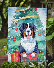 Load image into Gallery viewer, Bernese Mountain Dog Christmas Garden Flag – Cozy Dog Holiday Decor with Tree &amp; Presents