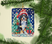 Load image into Gallery viewer, Bernese Mountain Dog Christmas Porcelain Ornament