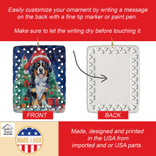 Load image into Gallery viewer, Bernese Mountain Dog Christmas Porcelain Ornament