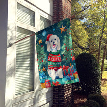 Load image into Gallery viewer, Bichon Frise Christmas House Flag