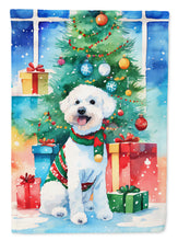 Load image into Gallery viewer, Bichon Frise Christmas House Flag
