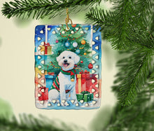 Load image into Gallery viewer, Bichon Frise Christmas Porcelain Ornament