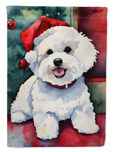 Load image into Gallery viewer, Bichon Frise Christmas House Flag