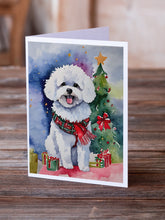 Load image into Gallery viewer, Bichon Frise Christmas Greeting Cards - Blank Note Cards – 8-Pack of Artist-Designed Cards with Envelopes