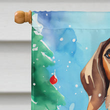 Load image into Gallery viewer, Coonhound Christmas House Flag