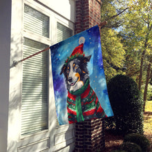 Load image into Gallery viewer, Border Collie Christmas House Flag