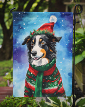 Load image into Gallery viewer, Border Collie Christmas Garden Flag – Cozy Dog Holiday Decor with Tree &amp; Presents